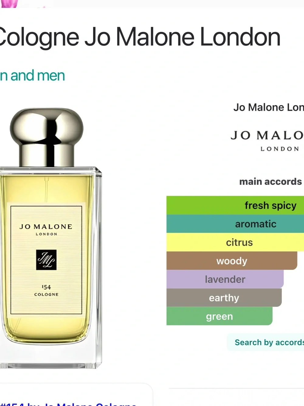 Jo Malone 154 Cologne 3.4oz - Brand New Without Box - Picture 5 of 11